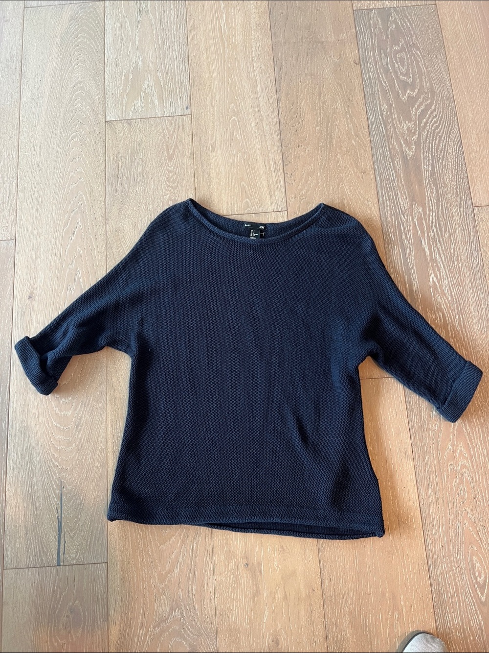 Women's navy Knit Sweater - Classic Lightweight Pullover